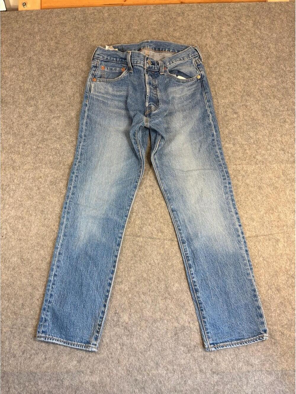 Levi's Premium Lot 501 ST Original Blue Denim Stretch Jeans Men’s Size 30x30